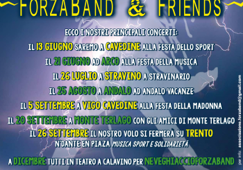 Disponibili gli eventi ForzaBand & Friends per l’estate 2015